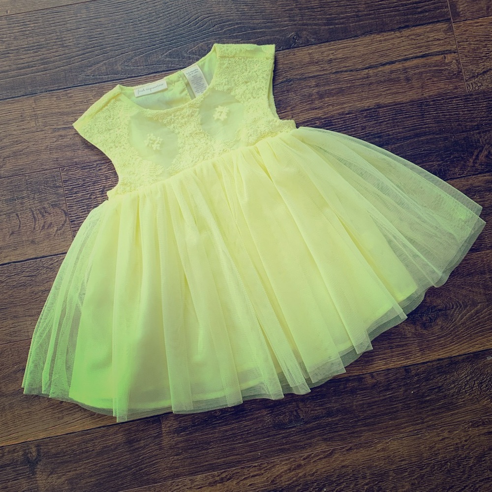 💕✨ Baby Girl Yellow Tulle Dress ✨💕